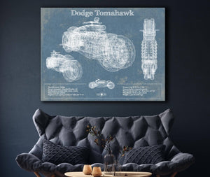 Cutler West Dodge Tomahawk Vintage Blueprint Auto Print