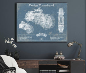 Cutler West Dodge Tomahawk Vintage Blueprint Auto Print