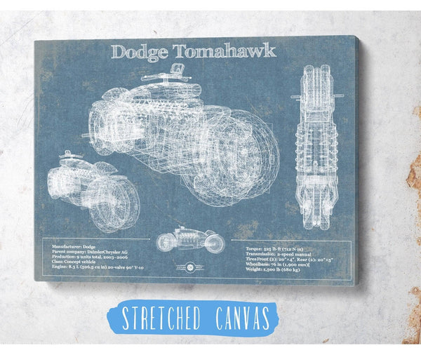 Cutler West Dodge Tomahawk Vintage Blueprint Auto Print