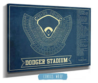 Cutler West Baseball Collection LA Dodgers Stadium Seating Chart - Vintage Baseball Fan Print