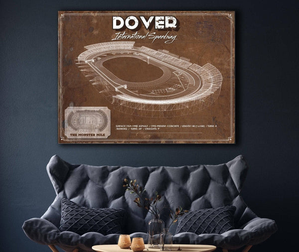 Cutler West Dover International Speedway NASCAR Race Track Print