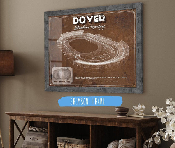 Cutler West Dover International Speedway NASCAR Race Track Print