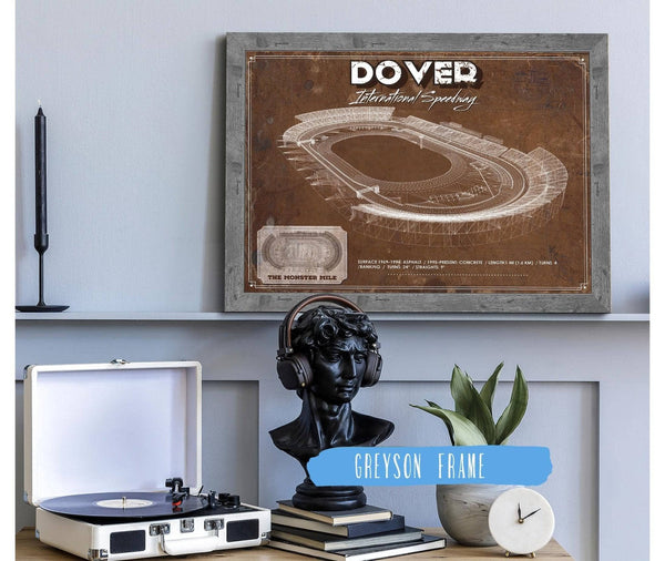 Cutler West Dover International Speedway NASCAR Race Track Print