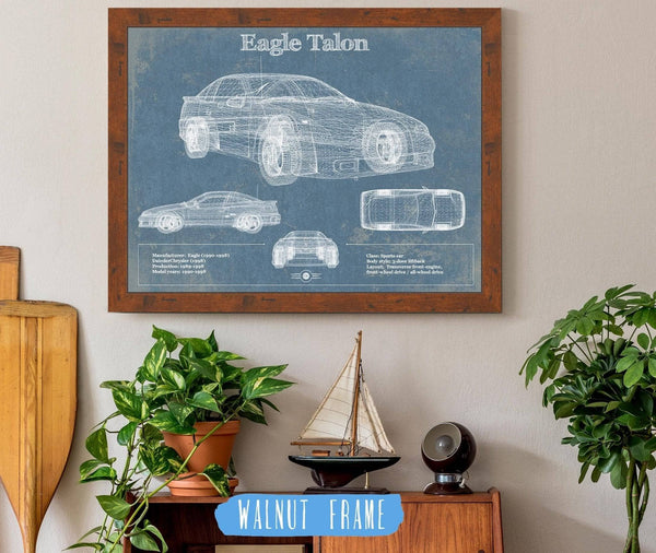 Cutler West Eagle Talon Vintage Blueprint Auto Print