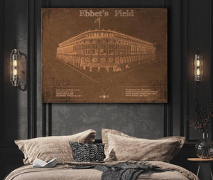 Cutler West Ebbet's Field - Vintage Brooklyn Dodgers Baseball Art