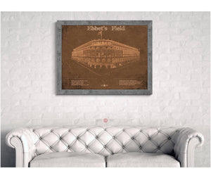 Cutler West Ebbet's Field - Vintage Brooklyn Dodgers Baseball Art