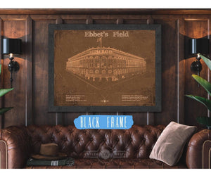 Cutler West Ebbet's Field - Vintage Brooklyn Dodgers Baseball Art