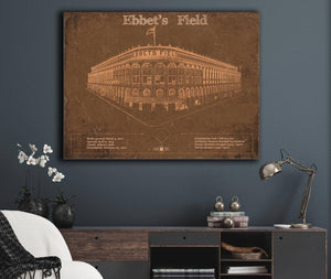 Cutler West Ebbet's Field - Vintage Brooklyn Dodgers Baseball Art