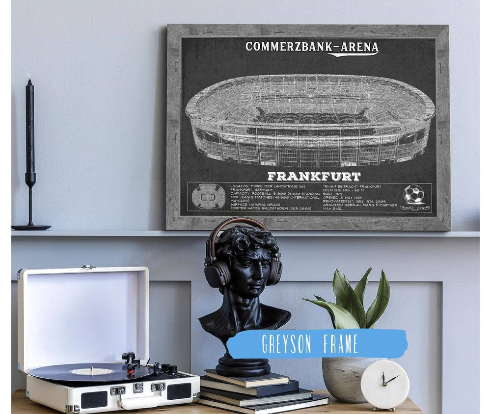 14" x 11" / Stretched Canvas Wrap Cutler West Eintracht Frankfurt FC - Commerzbank-Arena Soccer Print