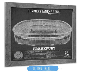 14" x 11" / Greyson Frame Cutler West Eintracht Frankfurt FC - Commerzbank-Arena Soccer Print