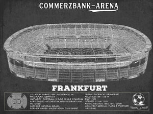14" x 11" / Unframed Cutler West Eintracht Frankfurt FC - Commerzbank-Arena Soccer Print