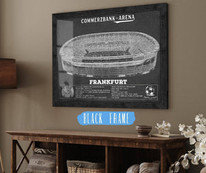 20" x 16" / Black Frame Cutler West Eintracht Frankfurt FC - Commerzbank-Arena Soccer Print