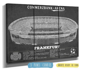 36" x 24" / 3 Panel Canvas Wrap Cutler West Eintracht Frankfurt FC - Commerzbank-Arena Soccer Print