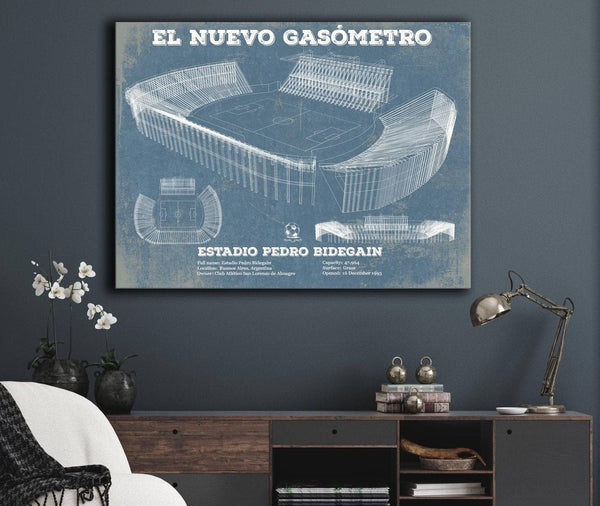 Cutler West El Nuevo Gasómetro Print Club Atlético San Lorenzo De Almagro Soccer Print