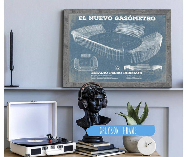 Cutler West El Nuevo Gasómetro Print Club Atlético San Lorenzo De Almagro Soccer Print