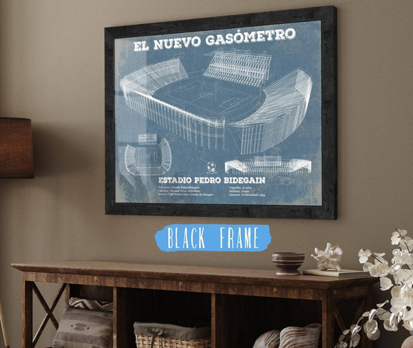 20" x 16" / Black Frame Cutler West El Nuevo Gasómetro Print Club Atlético San Lorenzo De Almagro Soccer Print