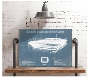 Cutler West Estadio Municipal De Riazor Stadium Blueprint Vintage Soccer (Football) Print
