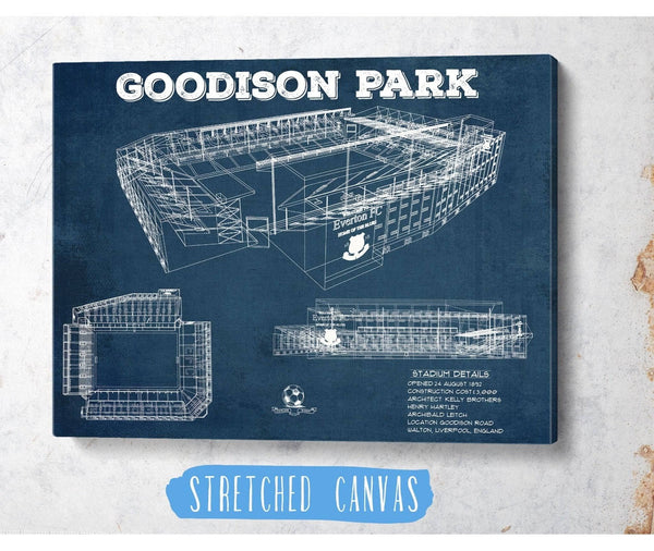 Cutler West Everton Football Club - Vintage Goodison Park Soccer Print