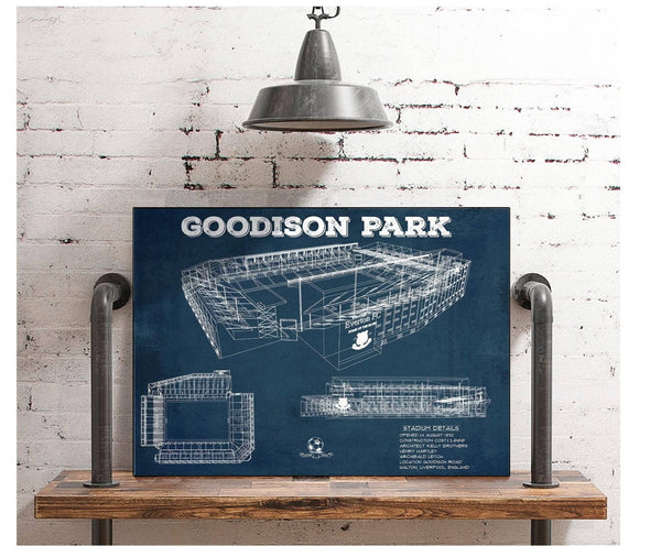 Cutler West Everton Football Club - Vintage Goodison Park Soccer Print