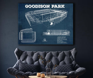Cutler West Everton Football Club - Vintage Goodison Park Soccer Print