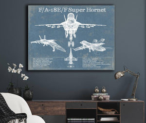 Cutler West F/A-18 Hornet Blueprint Original Military Wall Art
