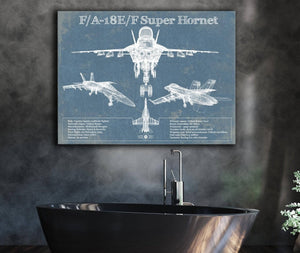 Cutler West F/A-18 Hornet Blueprint Original Military Wall Art