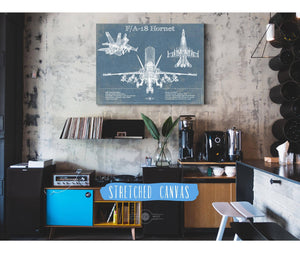 Cutler West F/A-18 Hornet Blueprint Original Military Wall Art