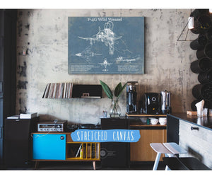 Cutler West F4-G Wild Weasel Patent Blueprint Original Military Wall Art