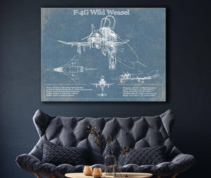 Cutler West F4-G Wild Weasel Patent Blueprint Original Military Wall Art