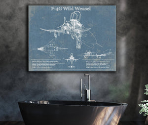 Cutler West F4-G Wild Weasel Patent Blueprint Original Military Wall Art