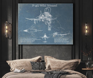 Cutler West F4-G Wild Weasel Patent Blueprint Original Military Wall Art