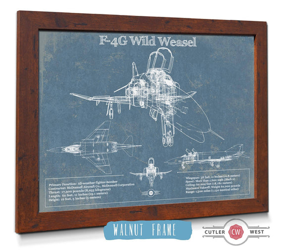Cutler West F4-G Wild Weasel Patent Blueprint Original Military Wall Art