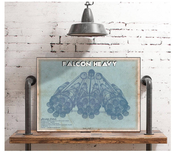 Cutler West Falcon Heavy Vintage Space Exploration Print