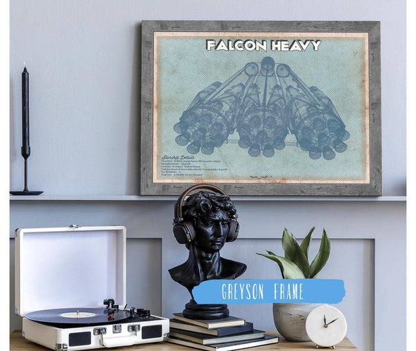 Cutler West Falcon Heavy Vintage Space Exploration Print