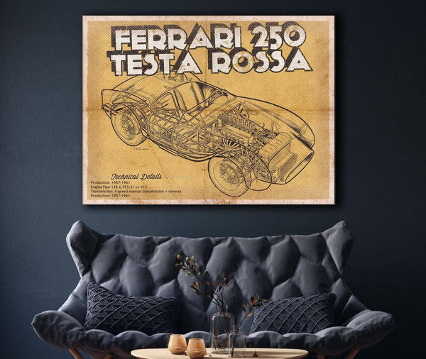 Cutler West Ferrari 250 Testa Rossa Racing Sports Car Print