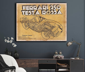 Cutler West Ferrari 250 Testa Rossa Racing Sports Car Print