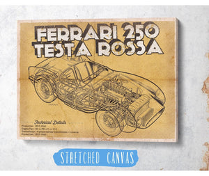 Cutler West Ferrari 250 Testa Rossa Racing Sports Car Print