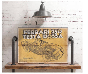 Cutler West Ferrari 250 Testa Rossa Racing Sports Car Print
