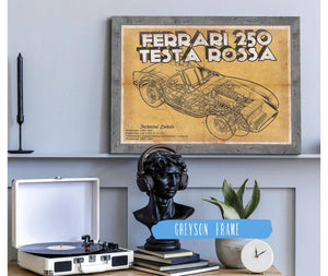 Cutler West Ferrari 250 Testa Rossa Racing Sports Car Print