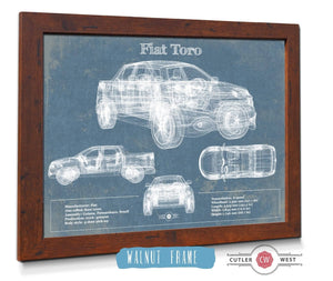 Cutler West Fiat Toro Vintage Blueprint Auto Print
