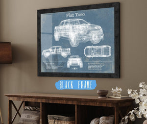 Cutler West Fiat Toro Vintage Blueprint Auto Print
