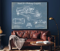 Cutler West Ford Collection Ford F-1 Pickup 1950 Vintage Blueprint Truck Print