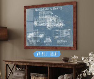 Cutler West Ford Model A Pickup Vintage Blueprint Auto Print