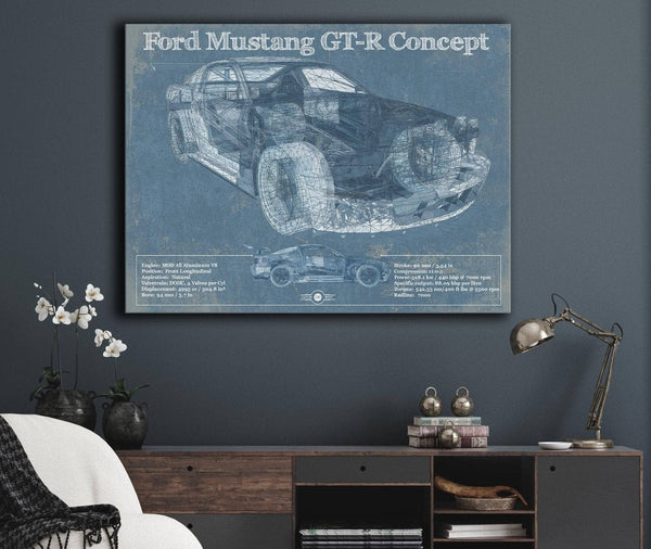 Cutler West Ford Mustang GT-R Concept Race Car Print