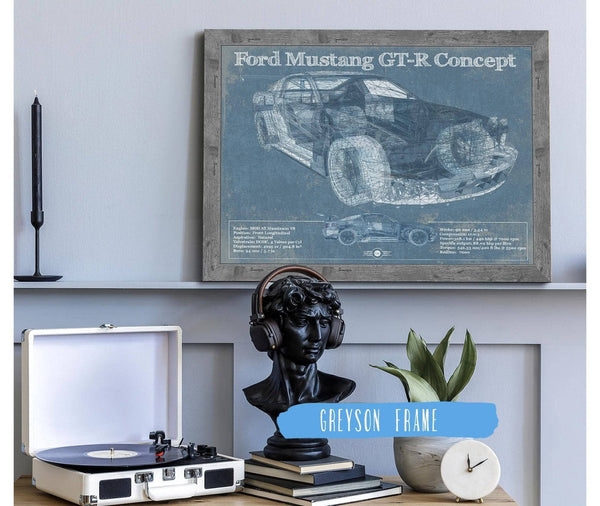 Cutler West Ford Mustang GT-R Concept Race Car Print