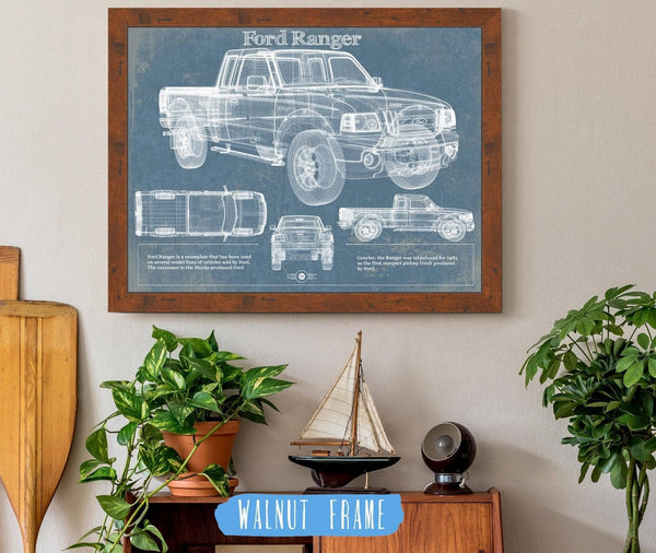 Cutler West Ford Ranger Blueprint Vintage Auto Print