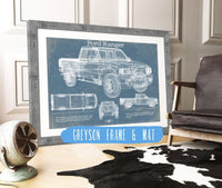Cutler West Ford Collection 14" x 11" / Greyson Frame & Mat Ford Ranger Blueprint Vintage Auto Print 845000236_66911