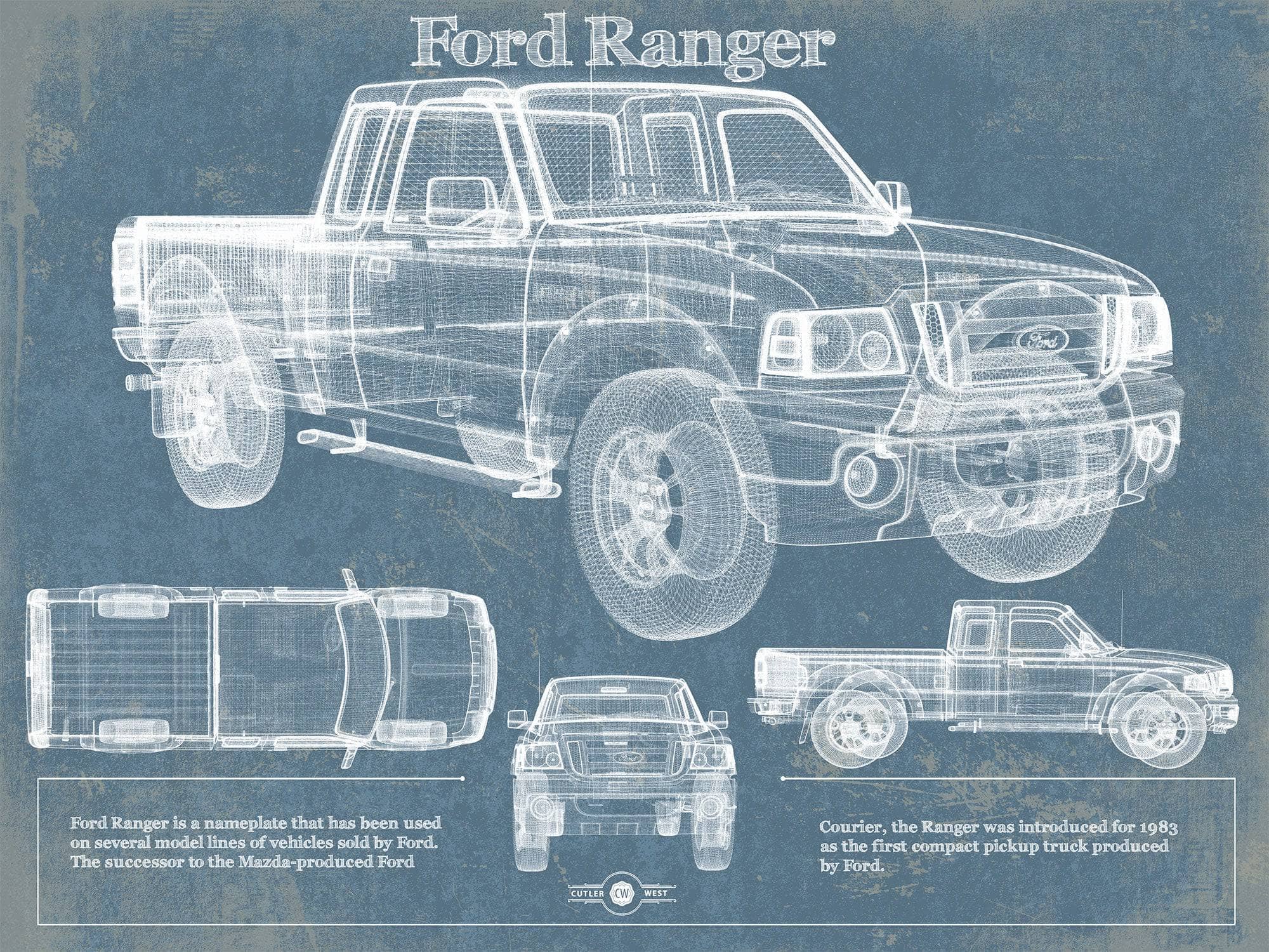 ford ranger truck drawings