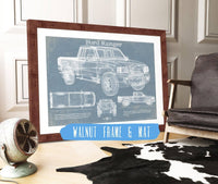 Cutler West Ford Collection 14" x 11" / Walnut Frame & Mat Ford Ranger Blueprint Vintage Auto Print 845000236_66907