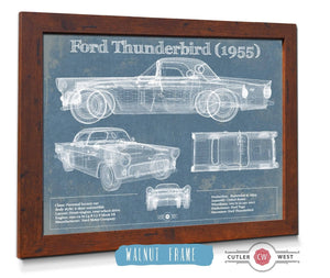 Cutler West Ford Thunderbird 1955 Original Blueprint Art